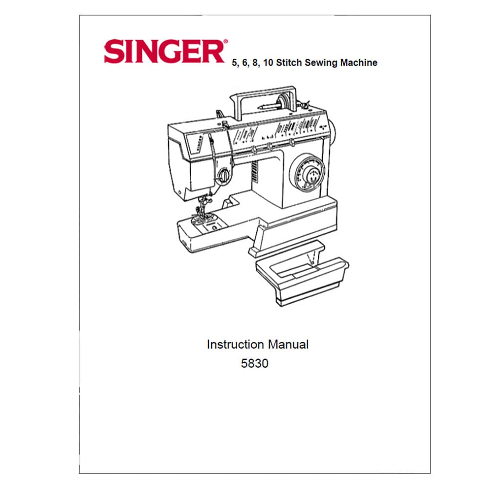 Singer 5830 Instruction Manual image # 124710