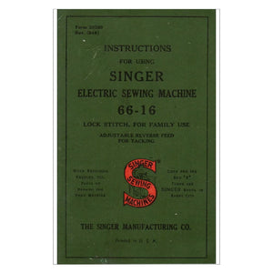 Singer 66-16 Instruction Manual image # 124782