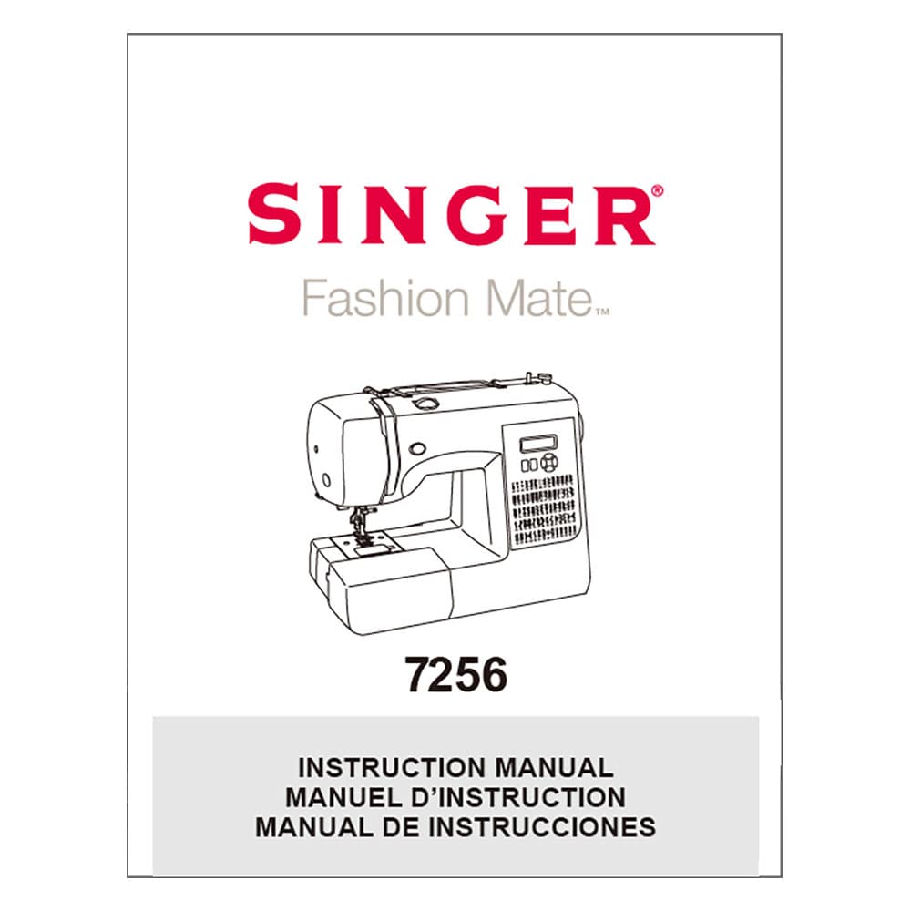 Instruction Manual, Singer 7256 image # 123901