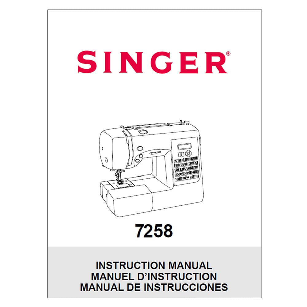 Singer 7258 Stylist Instruction Manual image # 123583