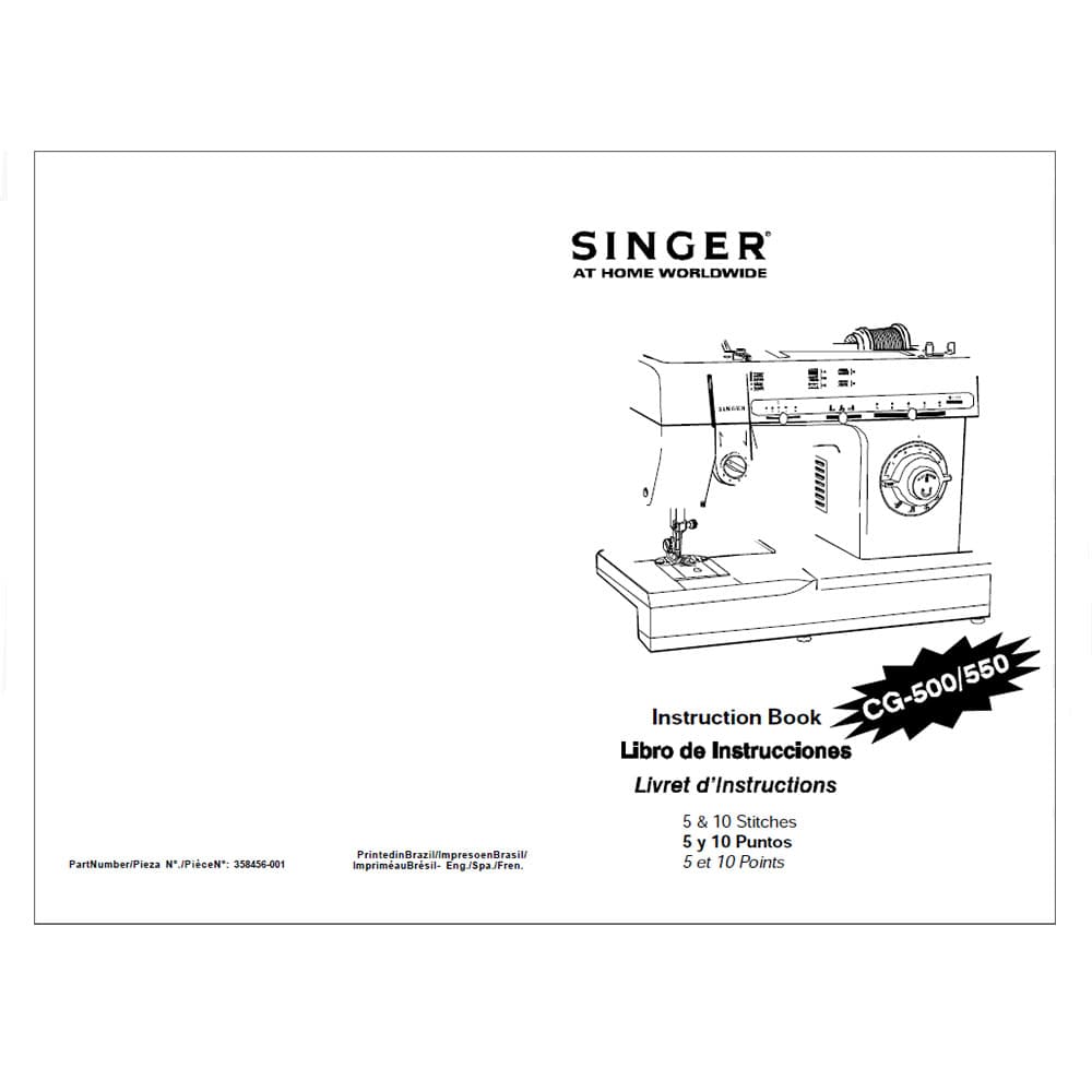 Singer CG-550 Instruction Manual image # 123676