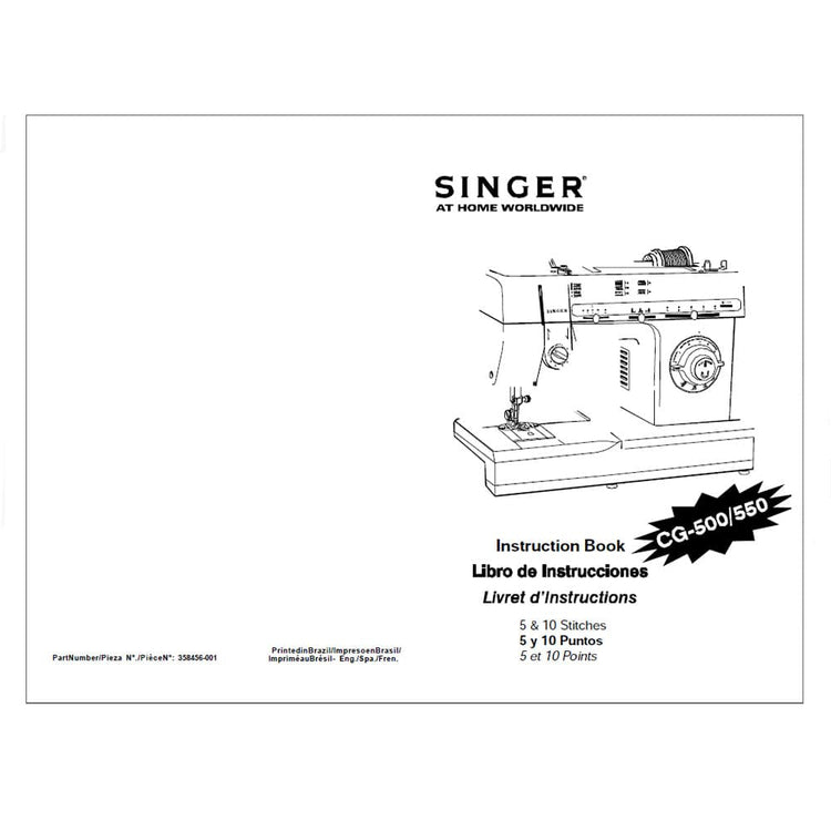 Singer CG-550 Instruction Manual image # 123676