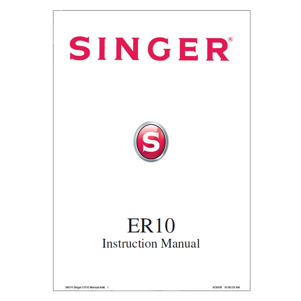 Singer ER10 Instruction Manual image # 123974