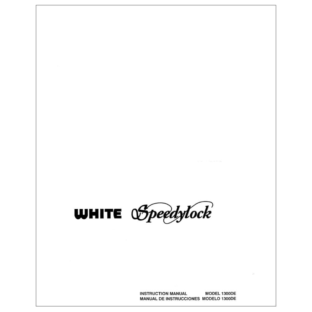 White 1300DE Instruction Manual image # 116371