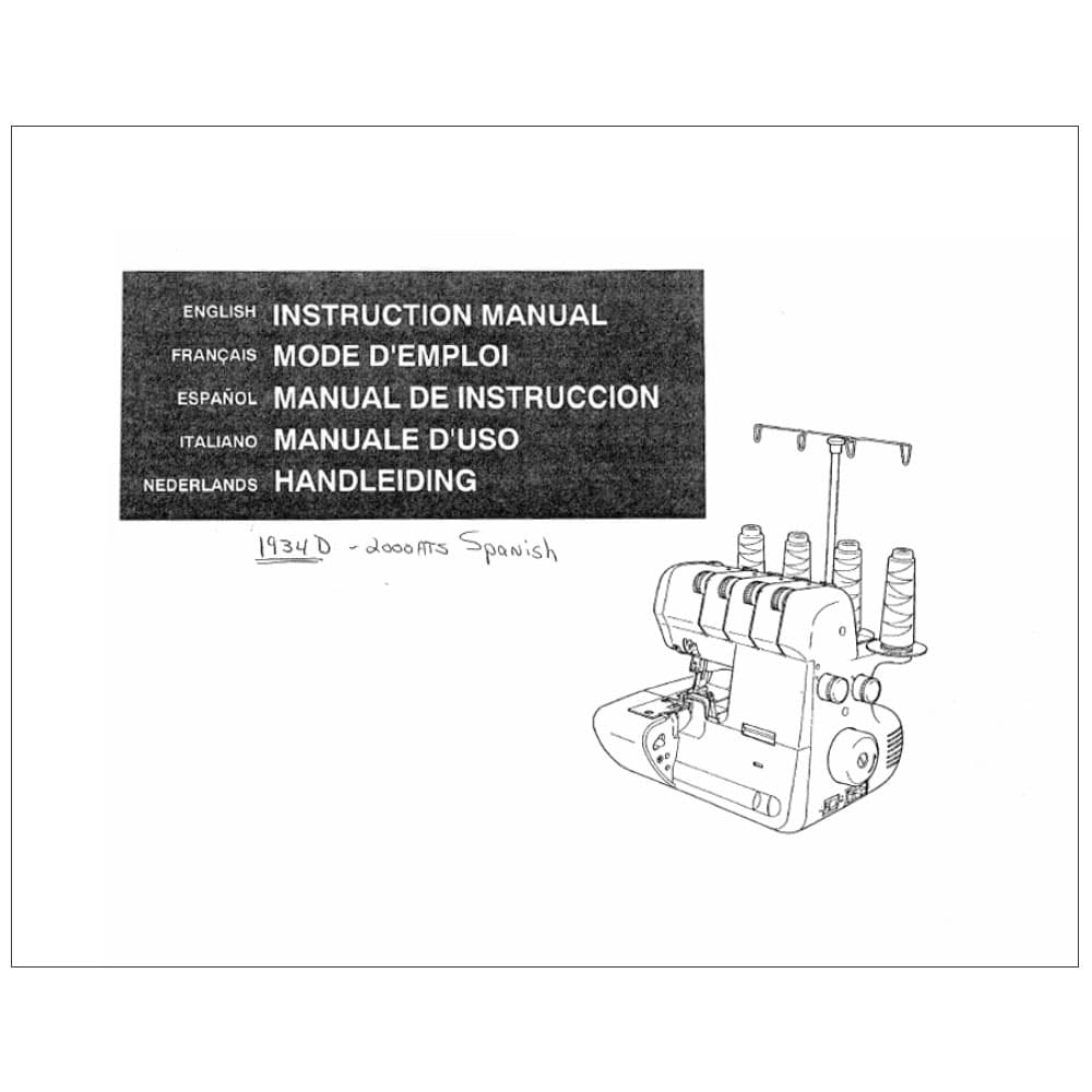 White SL2000 Instruction Manual image # 116059