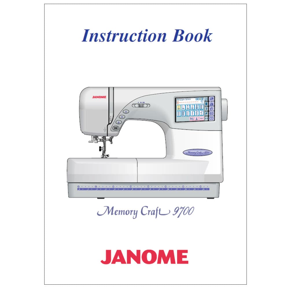 Janome MC9700 Instruction Manual image # 118848