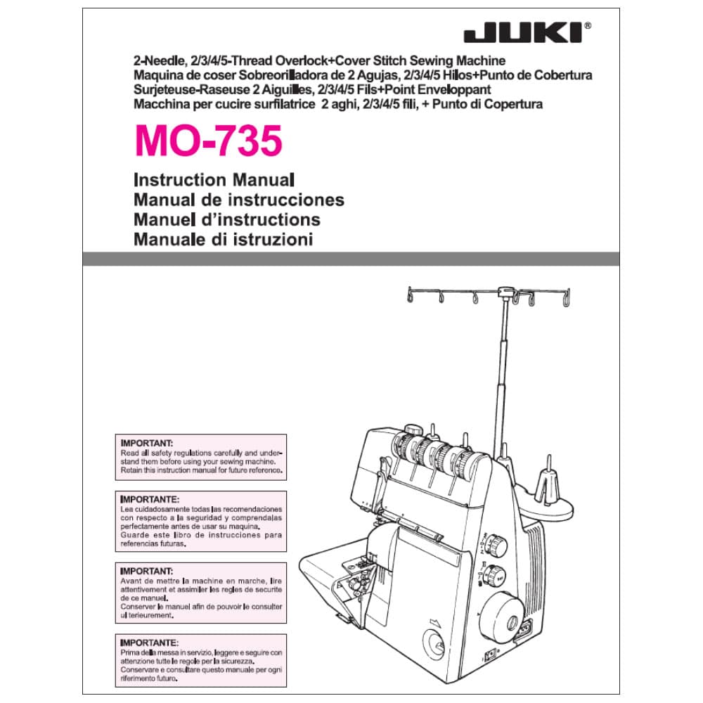 Juki MO-735 Instruction Manual image # 118811