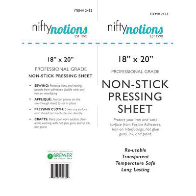 Non-Stick Pressing Sheet 18"x 20", Nifty Notions image # 29183