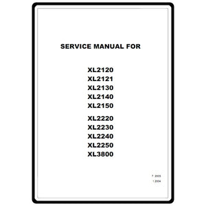 Service Manual, Brother XL2140 image # 6551