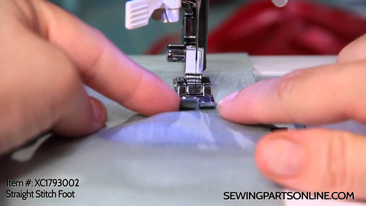 Better Straight Stitching with the Straight Stitch Foot Sewing Parts