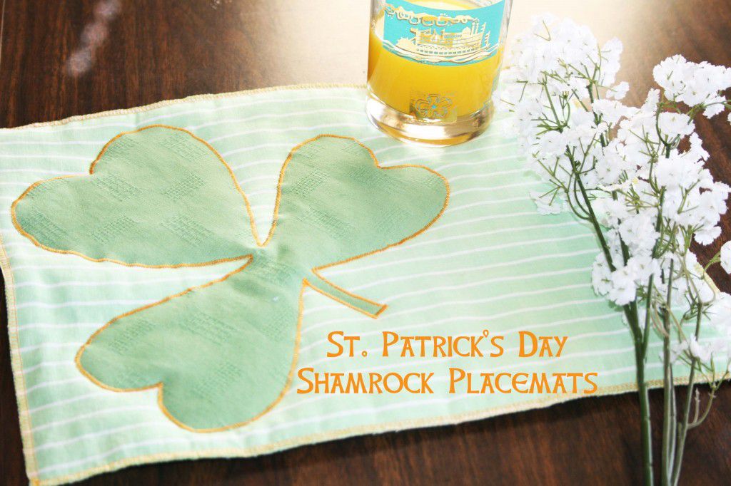 St. Patrick’s Day Shamrock Placemats | Easy St Patrick’s Day Decorations | Sewing Projects | Featured