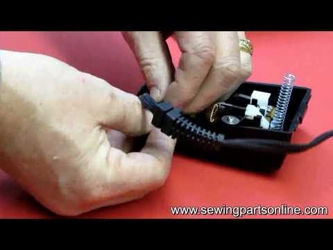 How to install a cord on a sewing machine