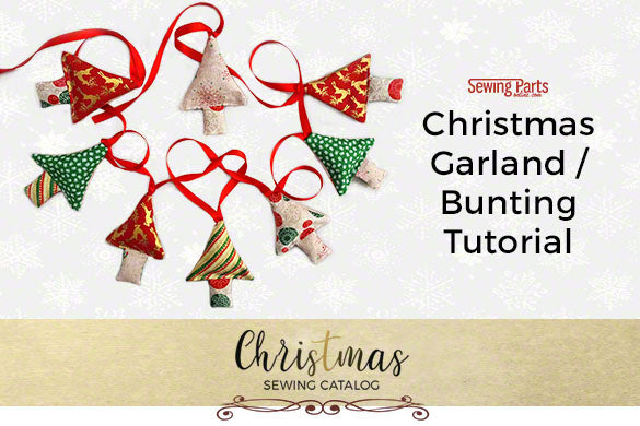Christmas Fabric Garland / Bunting Tutorial