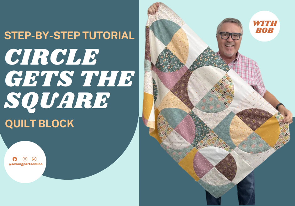 How to Make the Circle Gets the Square Quilt Block | With Bob