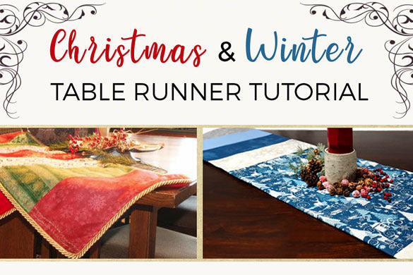 Christmas And Winter Table Runner Tutorial