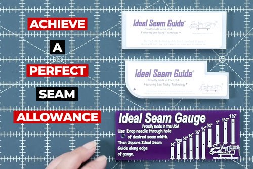 showing the ideal seam gauge and guide in the student edition
