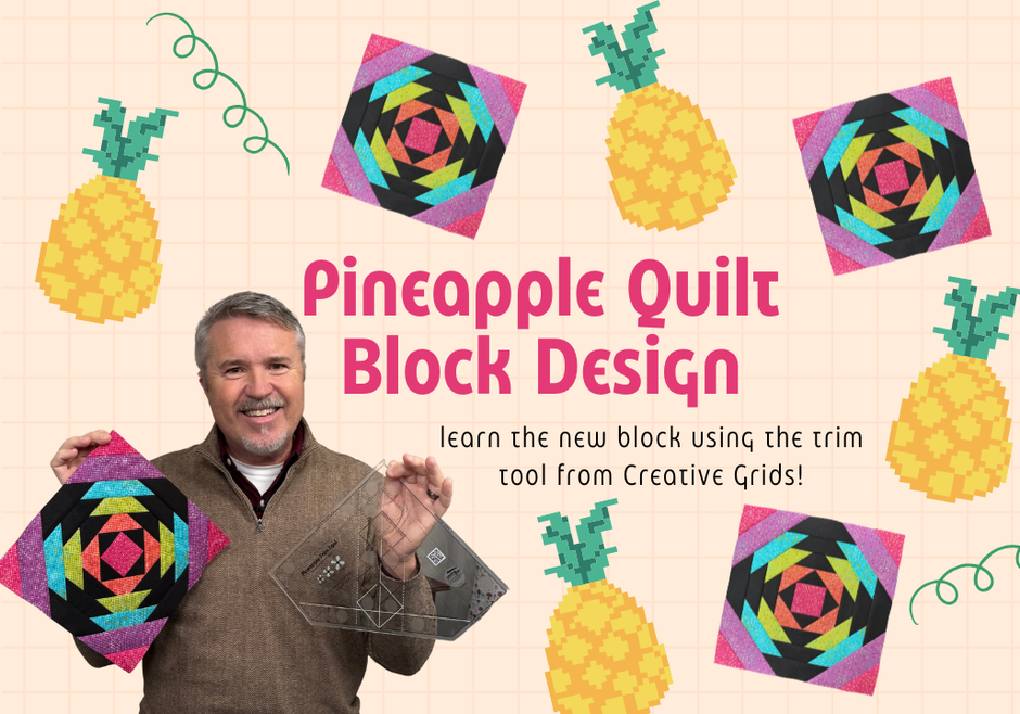 Perfect Pineapple Blocks with the Creative Grids Trim Tool