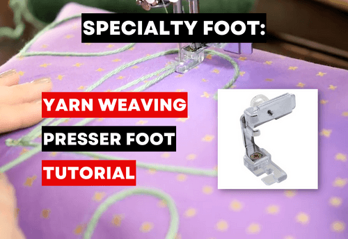 Presser Foot for Yarn Weaving Sewing Parts Online