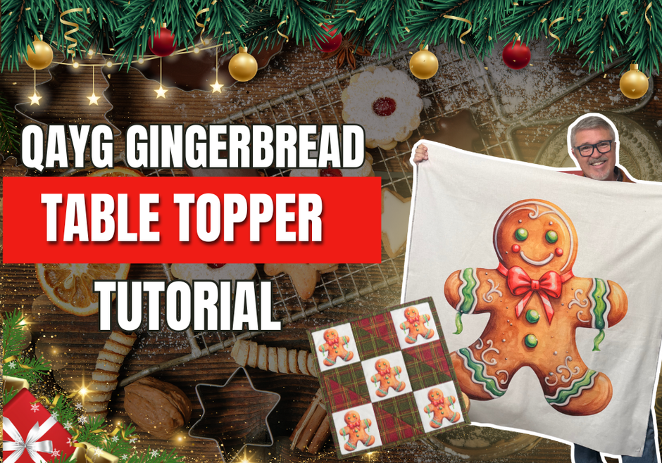 Holiday Sewing Project: Gingerbread Man Table Topper