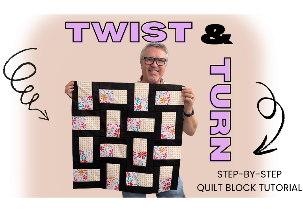 How to Make a Twist and Turn Quilt Block | Easy Quilting Tutorial