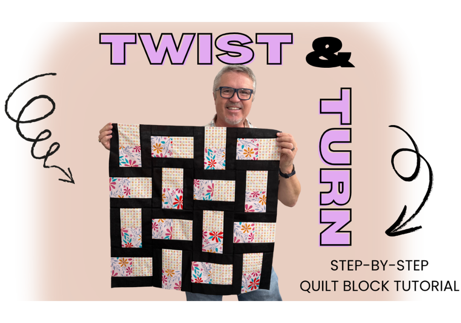 How to Make a Twist and Turn Quilt Block | Easy Quilting Tutorial