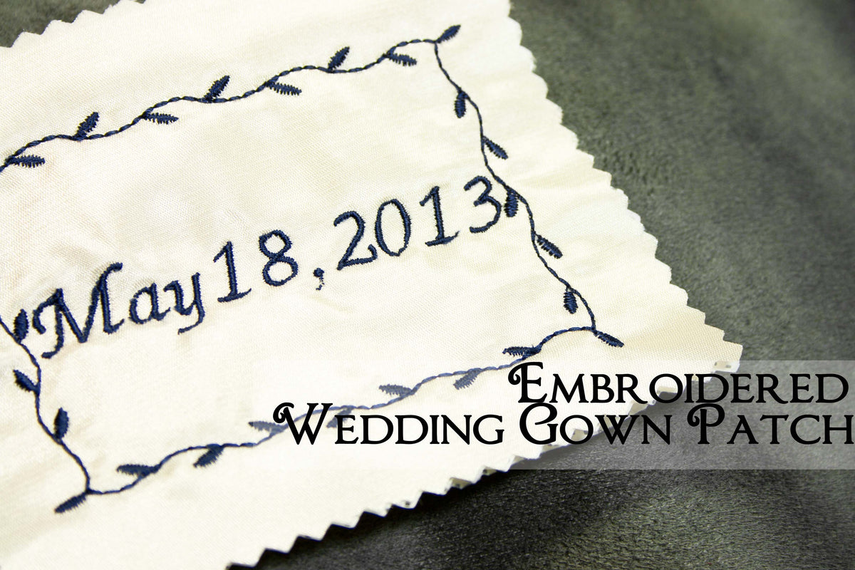 How to Make an Embroidered Wedding Dress Patch