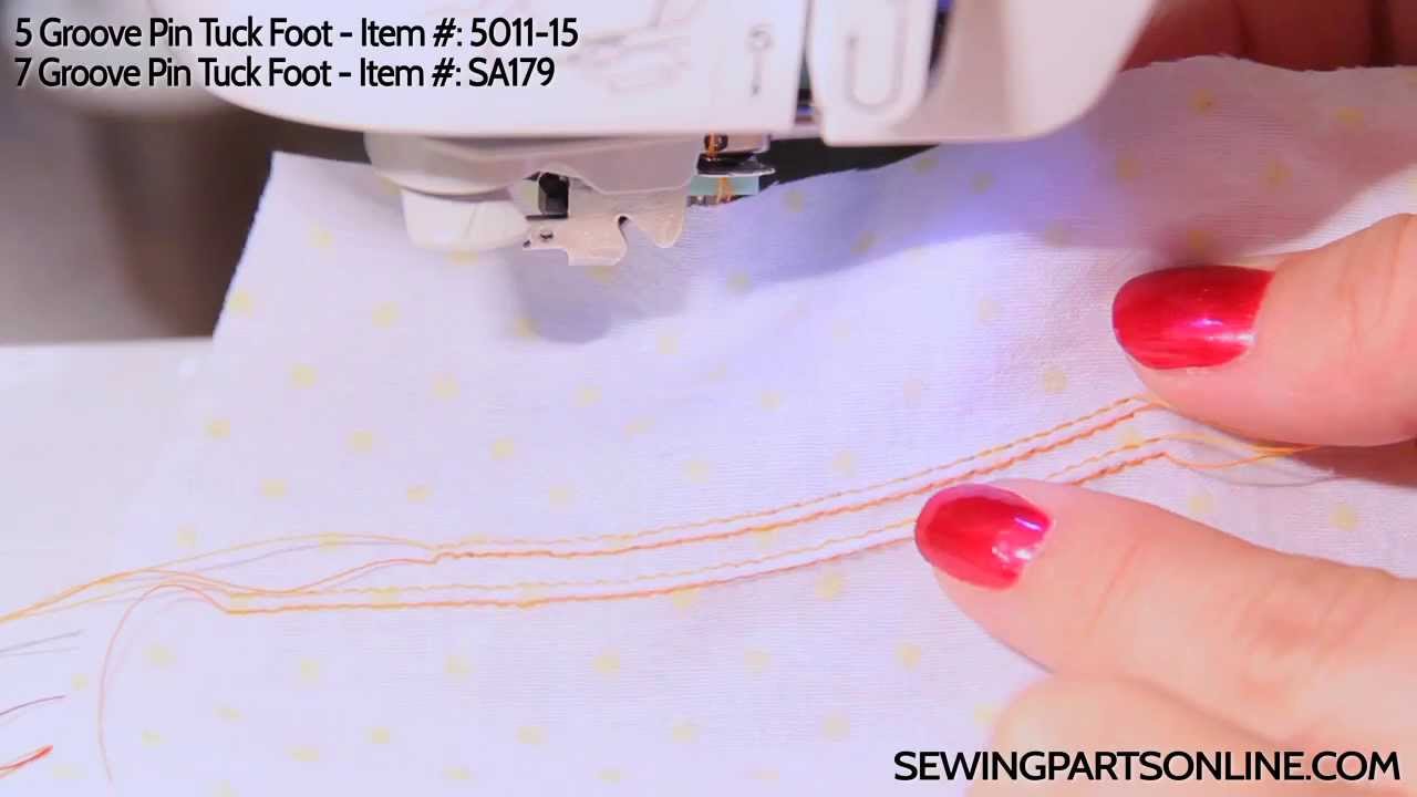 Creating Pintucks with a Pintuck Foot