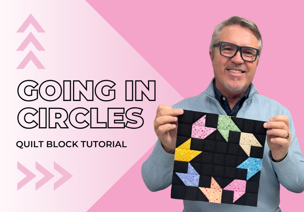 Going In Circles Quilt Block Step by Step