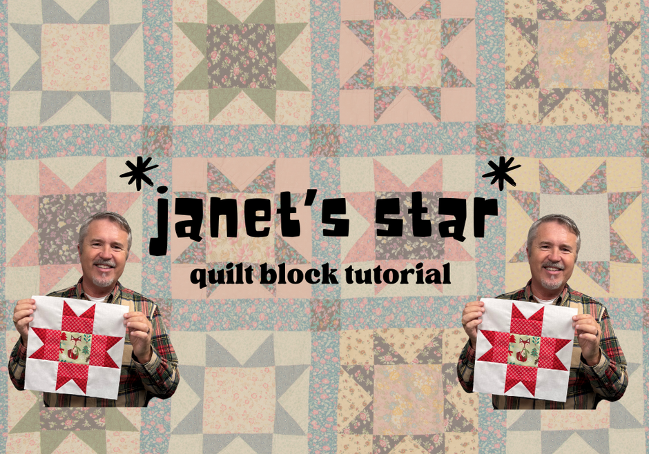 Janet’s Star Quilt Block Tutorial ✨ | Easy & Beautiful Design