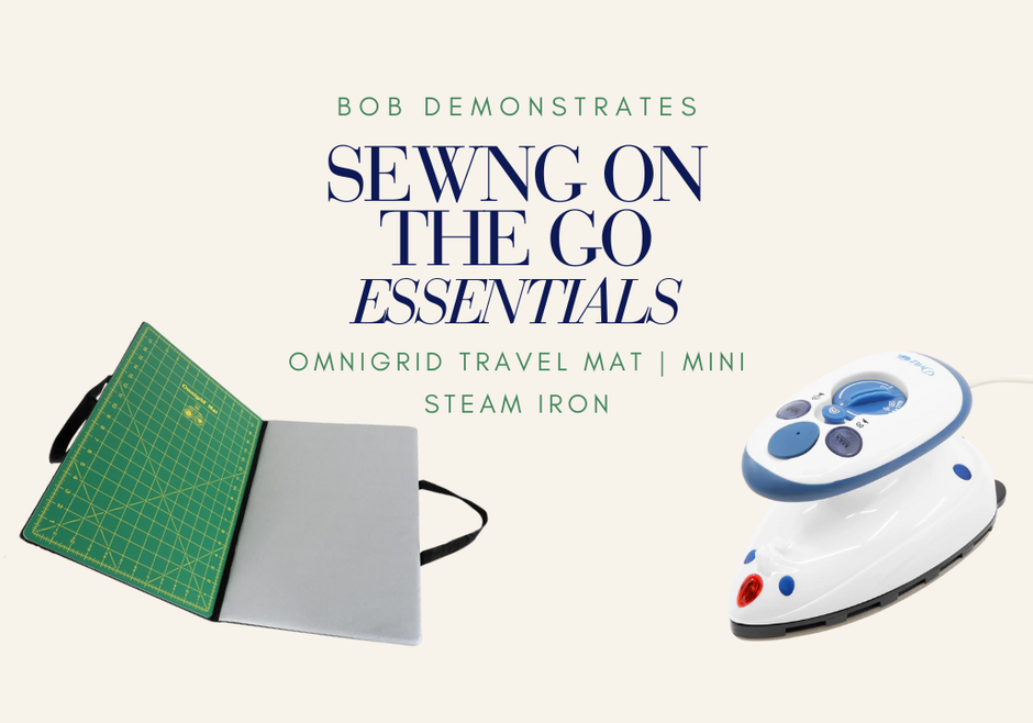 Sew Anywhere! Omnigrid Travel Mat & Dritz Travel Iron Demo 🧵