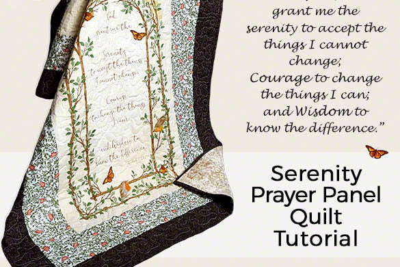 Tutorial: How To Sew A Serenity Prayer Quilt