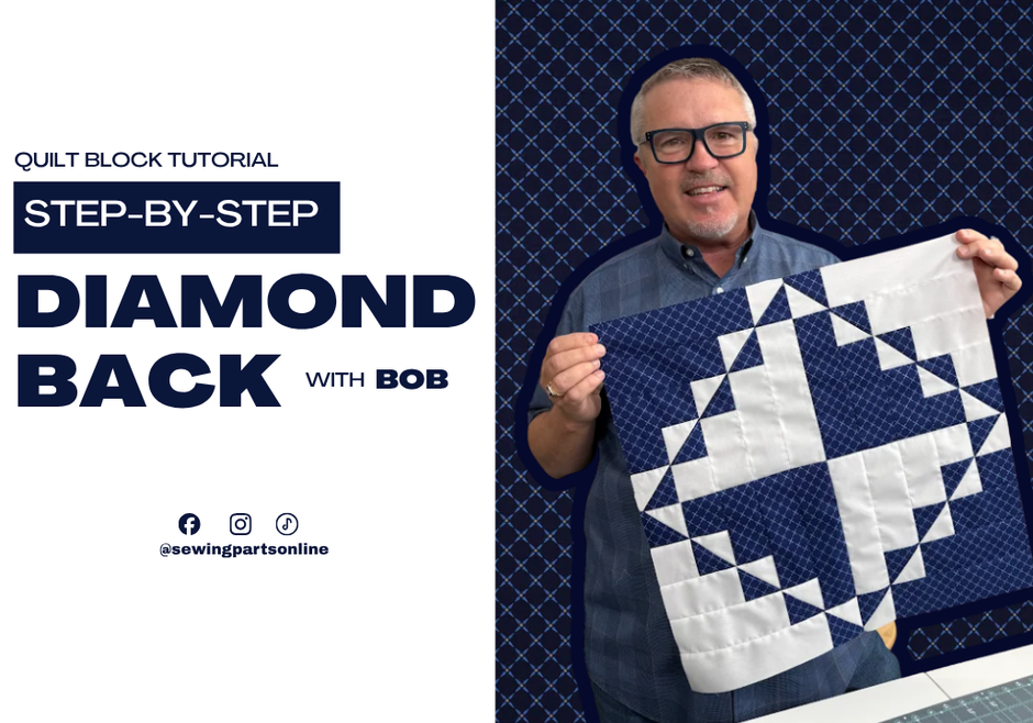 Diamond Back Quilt Block Tutorial with Bob