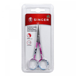Singer 4" Graffiti Embroidery Scissors, Curved Tip image # 77168