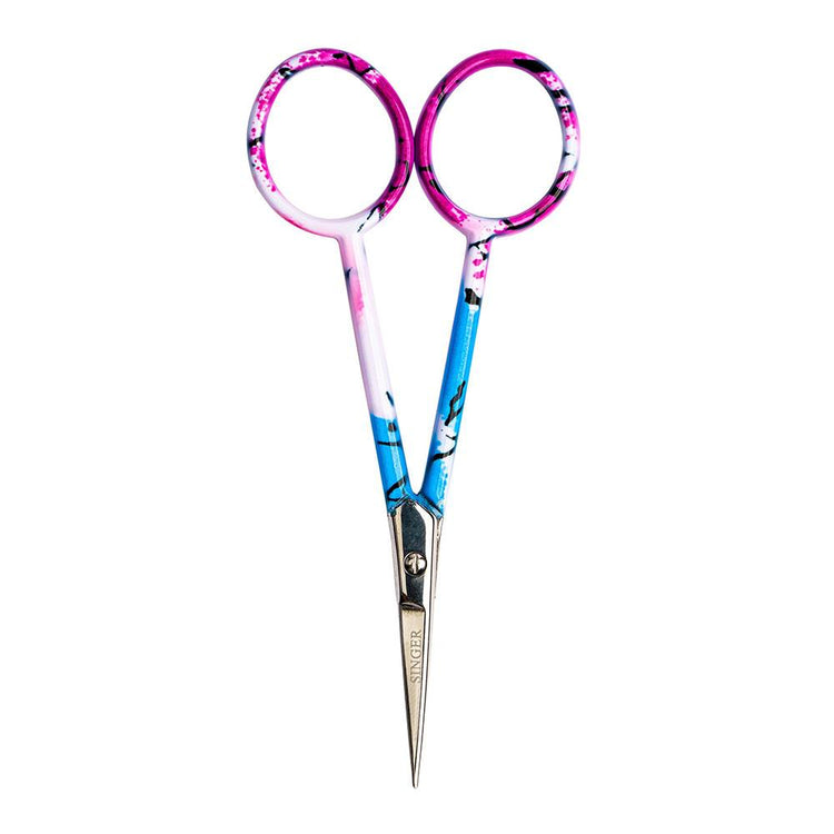 Singer 4" Graffiti Embroidery Scissors, Curved Tip image # 77167