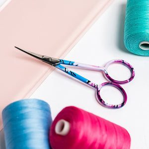 Singer 4" Graffiti Embroidery Scissors, Curved Tip image # 77169