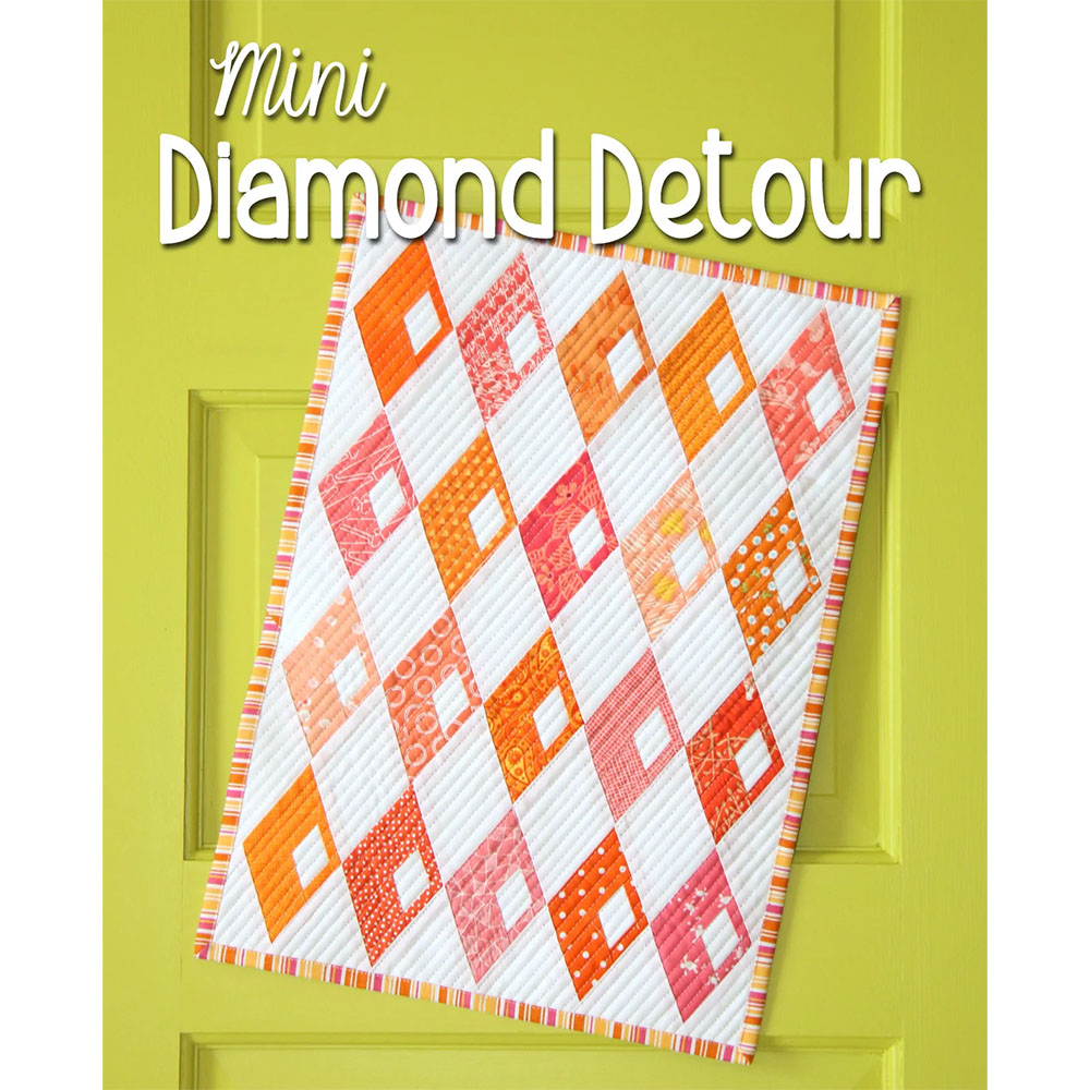 Mini Diamond Detour Mini Quilt Pattern image # 104075