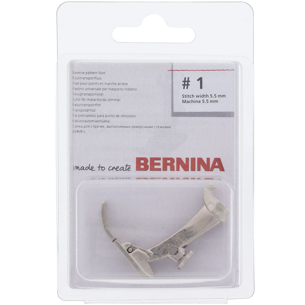 BERNINA Piedino Zig Zag Con Suola Scorrevole 52d (9mm) Per Pelle E Plastica, Per Macchine Da Cucire