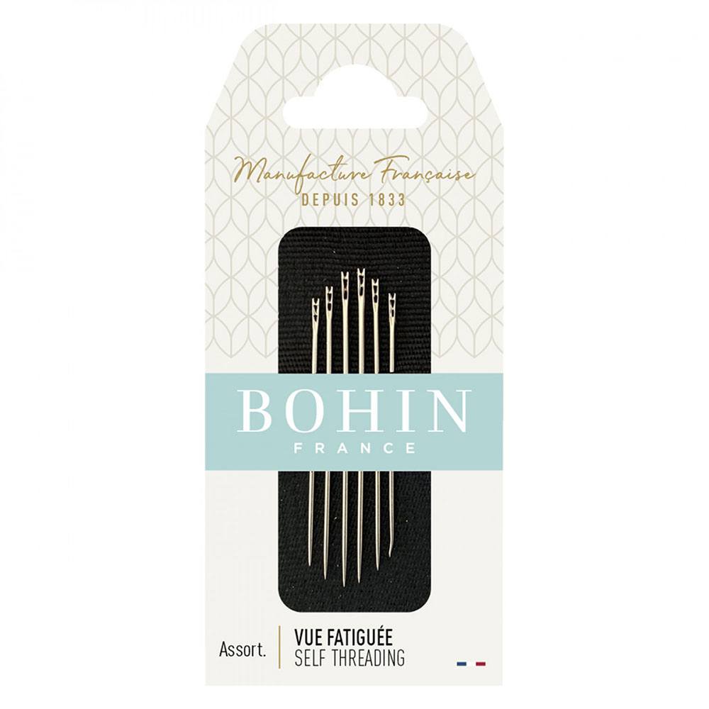 Bohin Self Threading Needles (Assorted Sizes 3 & 8) - 6pk image # 76604