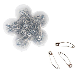 Singer, 1-1/2" Curved Safety Pins (size 2) in Flower Case - 75pk image # 85618