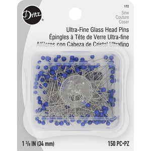 Ultra Fine Size 22 Glass Head Pins (150 CT), Dritz image # 88100