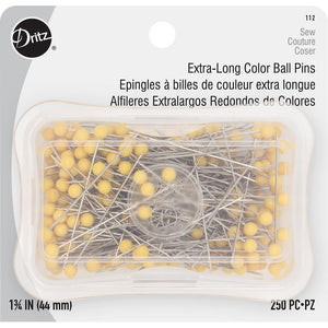 250 Extra Long Color Ball Pins (Size 28), Dritz image # 87941