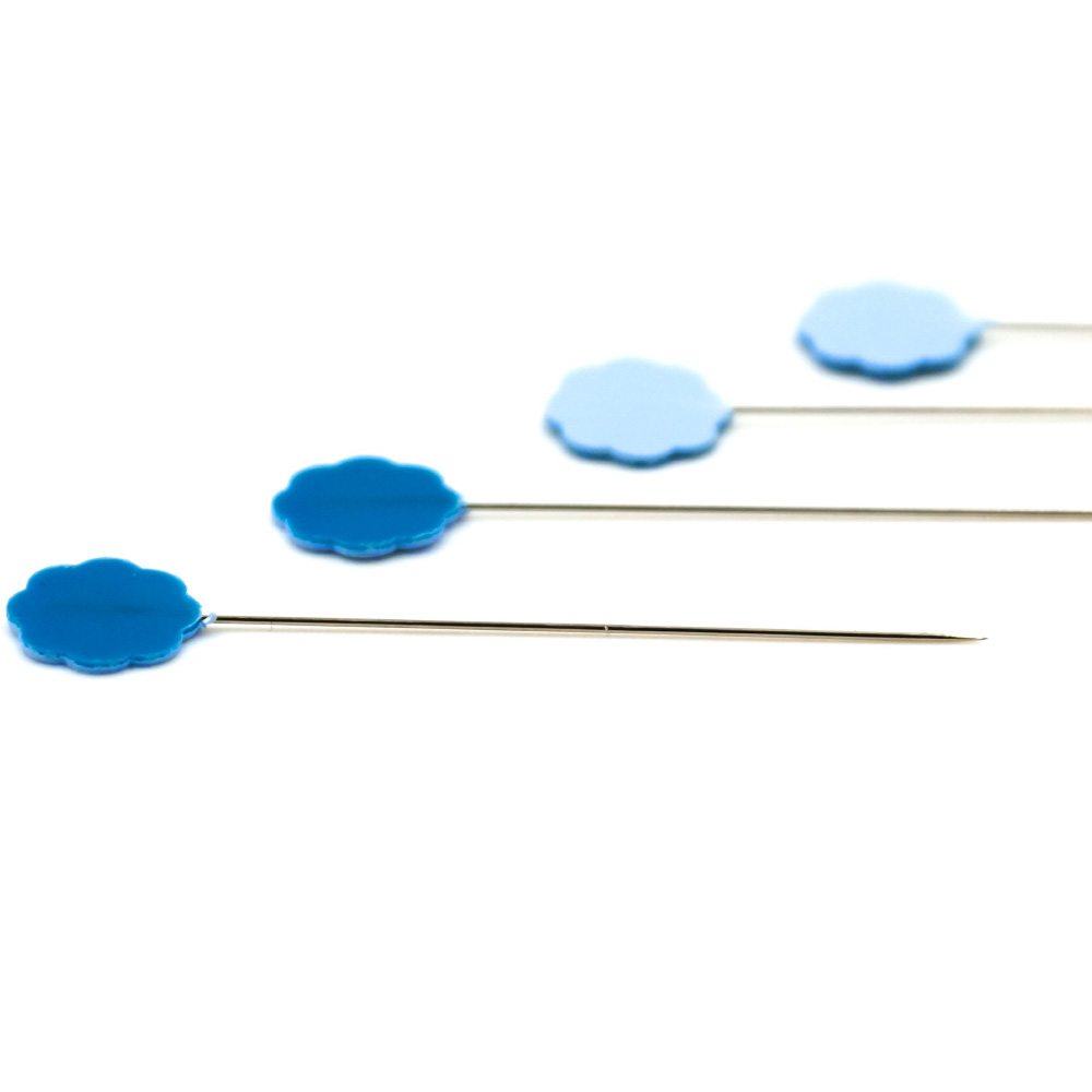 Fine Fabric Flower Head Pins, Clover image # 86609