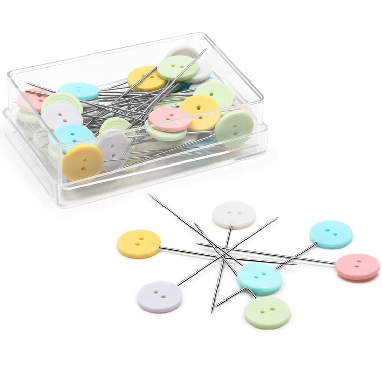 Button Head Pin Universal Flat Button Head Pins (50 CT), Dritz