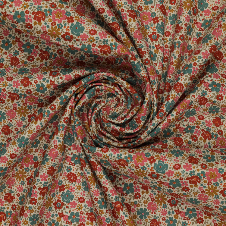 Village Life Fabric Collection - Esther Warm Cream: TIL100681-ESTHER-WARM-CREAM swirled