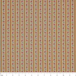 Village Life Fabric Collection - Agnes Ochre: TIL100683-AGNES-OCHRE with ruler for scale