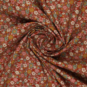 Village Life Fabric Collection - Esther Rust: TIL100685-ESTHER-RUST swirled