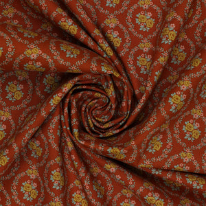 Village Life Fabric Collection - Mable Rust: TIL100687-MABLE-RUST swirled