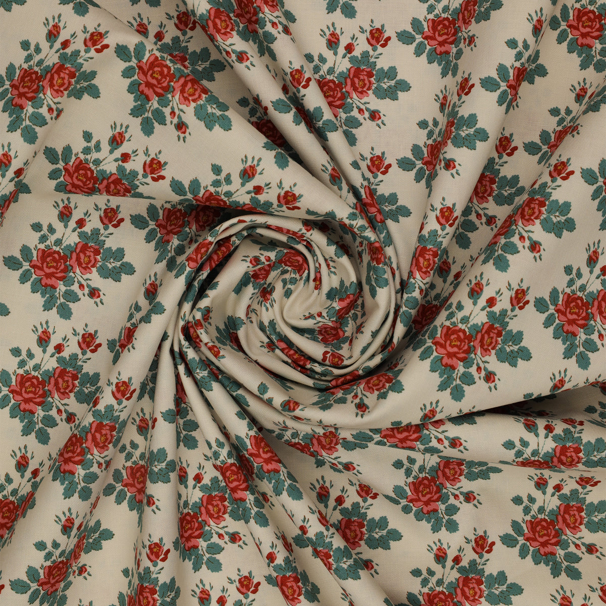 Village Life Fabric Collection - Myrtle Teal: TIL100688-MYRTLE-TEAL swirled