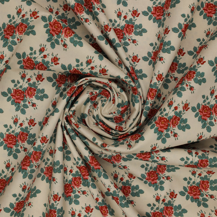 Village Life Fabric Collection - Myrtle Teal: TIL100688-MYRTLE-TEAL swirled