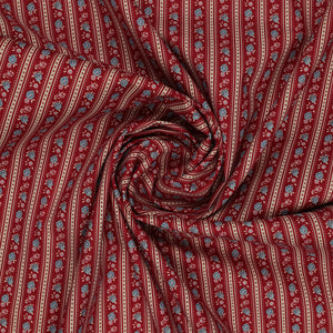Village Life Fabric Collection - Agnes Burgundy: TIL100693-AGNES-BURGUNDY swirled